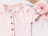 Broderie Blouse ~ Pink