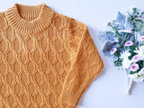Mustard Cable-Knit Sweater