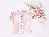 Broderie Blouse ~ Pink