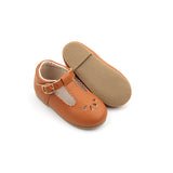 Madeline T-Bar Shoes ~ Brown