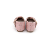 Brogue T-Bar Shoes ~ Rose Pink