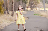 Country Lane Eyelet Dress ~ Yellow