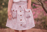 Pink Flora Skirt